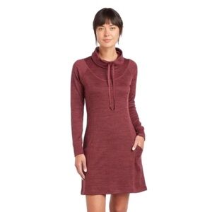 Kuhl Lea Sweater Dress Mock Turtle Neck Long Sleeve Size Small Outdoor Adventure